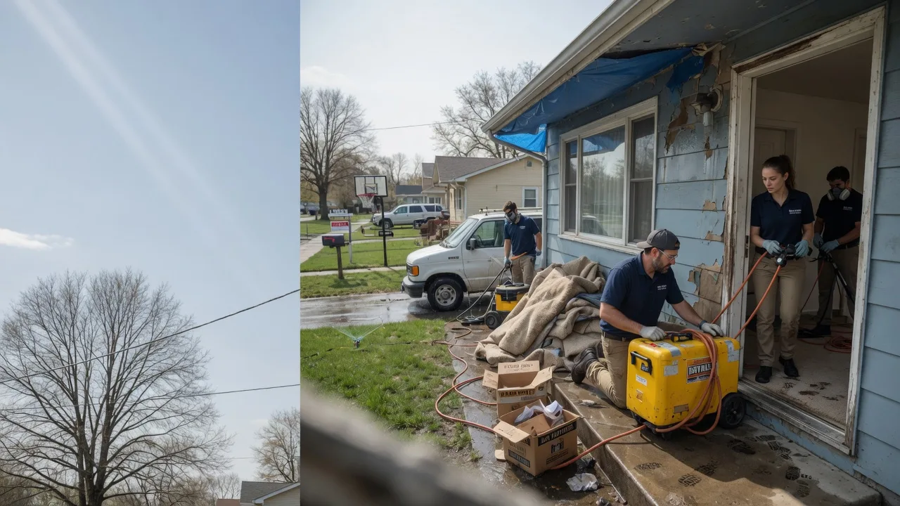 Basement Flood Cleanup in Moran, KS near me